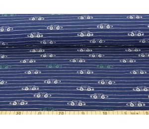 Sweat - Streifen Autos blau